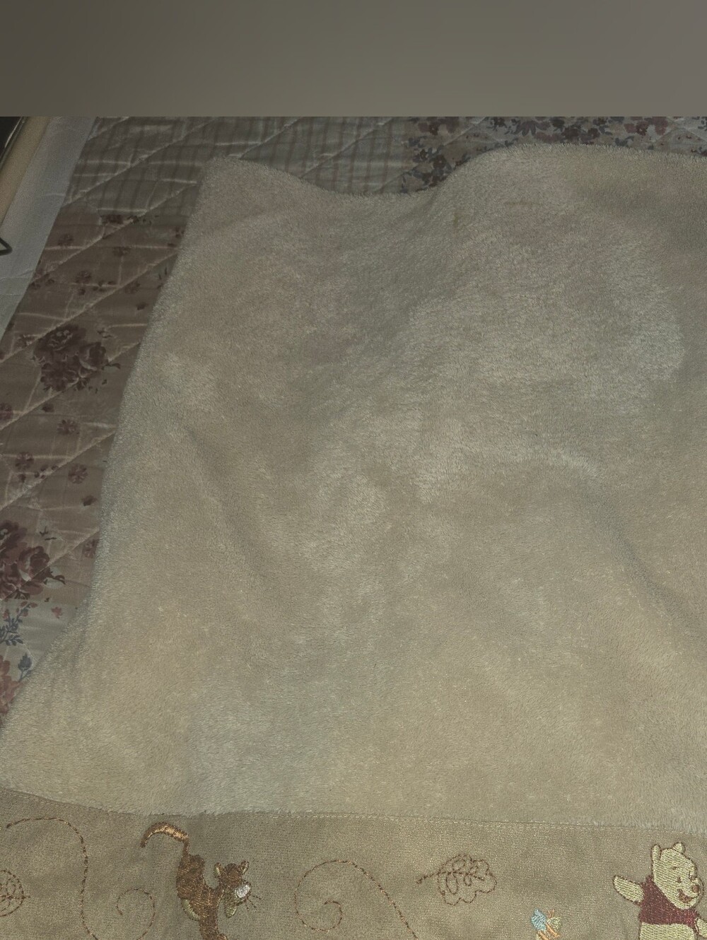 Vintage Disney Winnie The Pooh Baby Blanket